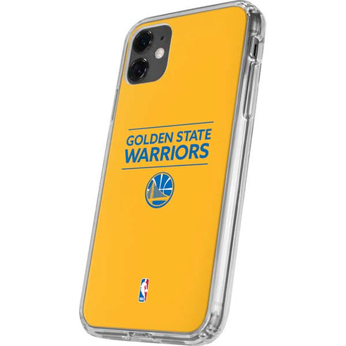 NBA Golden State Warriors Standard - Yellow iPhone 11 Clear Case