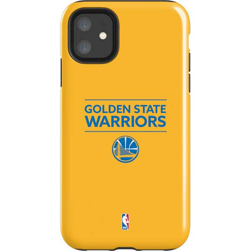 NBA Golden State Warriors Standard - Yellow iPhone 11 Impact Case