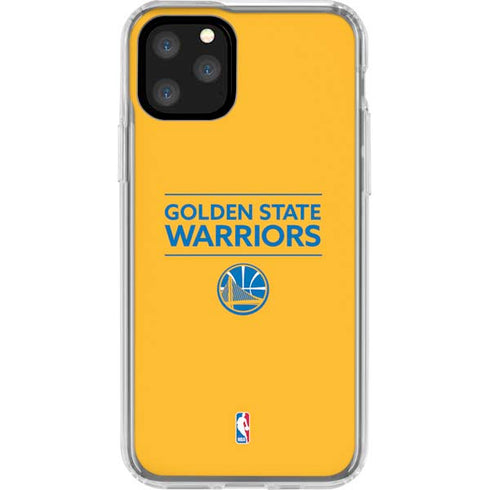 NBA Golden State Warriors Standard - Yellow iPhone 11 Pro Clear Case