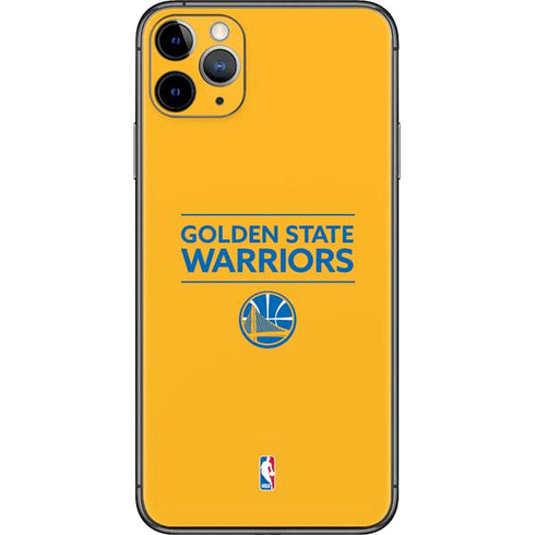 NBA Golden State Warriors Standard - Yellow iPhone 11 Pro Max Skin