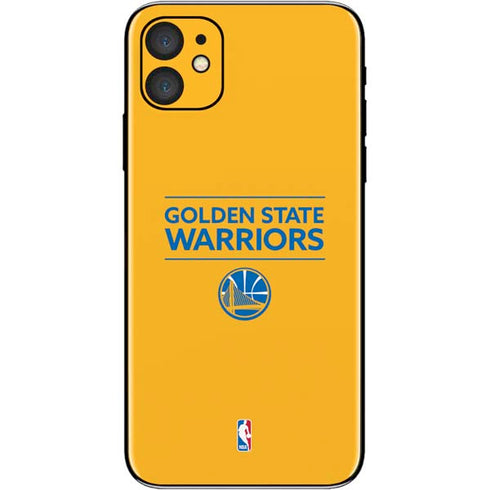 NBA Golden State Warriors Standard - Yellow iPhone 11 Skin