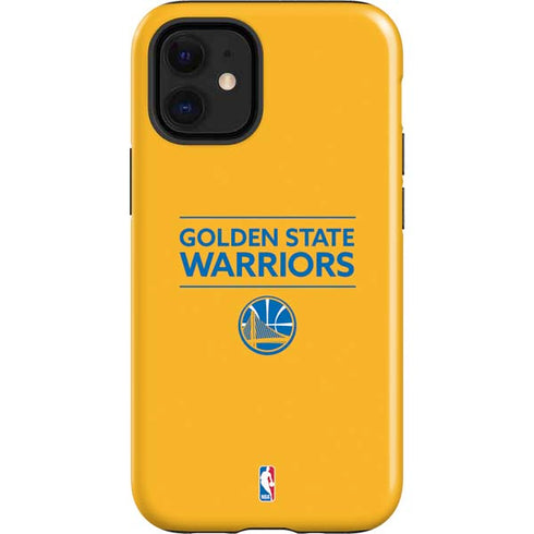 NBA Golden State Warriors Standard - Yellow iPhone 12 Mini Impact Case