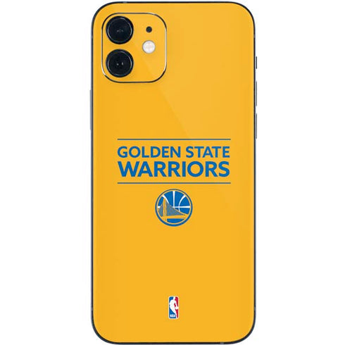 NBA Golden State Warriors Standard - Yellow iPhone 12 Mini Skin