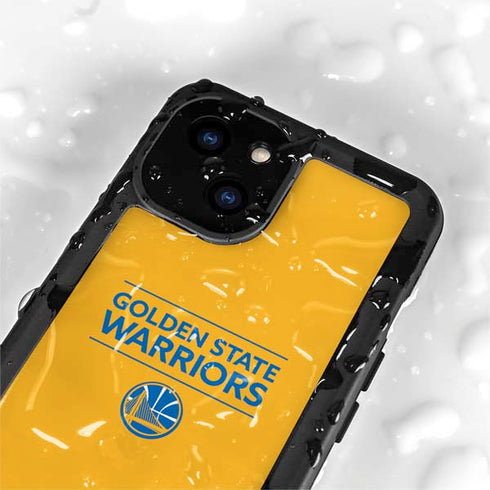 NBA Golden State Warriors Standard - Yellow iPhone 13 Mini Waterproof Case