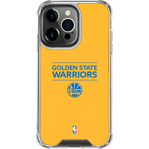 NBA Golden State Warriors Standard - Yellow iPhone 13 Pro Clear Case