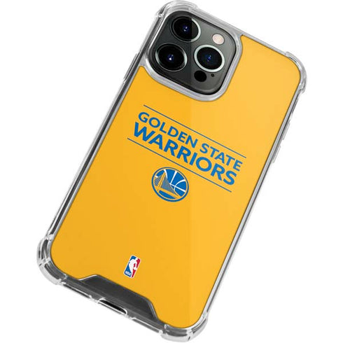 NBA Golden State Warriors Standard - Yellow iPhone 13 Pro Clear Case