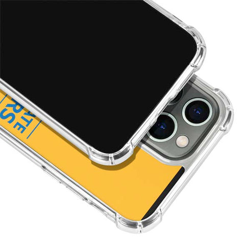 NBA Golden State Warriors Standard - Yellow iPhone 14 Pro Clear Case