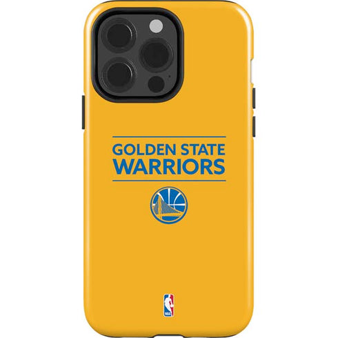 NBA Golden State Warriors Standard - Yellow iPhone 15 Pro Impact Case