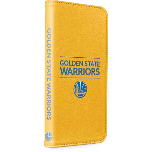 NBA Golden State Warriors Standard - Yellow iPhone 15 Plus Folio Case