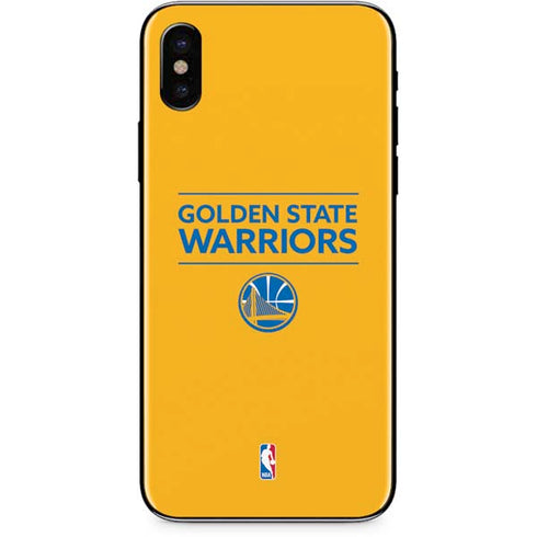 NBA Golden State Warriors Standard - Yellow iPhone X Skin