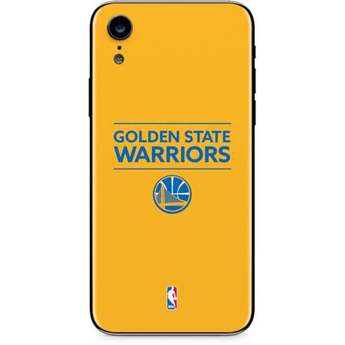 NBA Golden State Warriors Standard - Yellow iPhone XR Skin