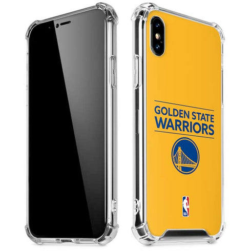 NBA Golden State Warriors Standard - Yellow iPhone XS Max Clear Case