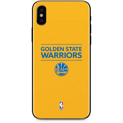 NBA Golden State Warriors Standard - Yellow iPhone XS Skin