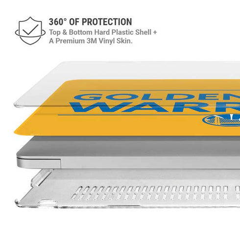 NBA Golden State Warriors Standard - Yellow MacBook Air 13in M1 (2021) Case plus Skin