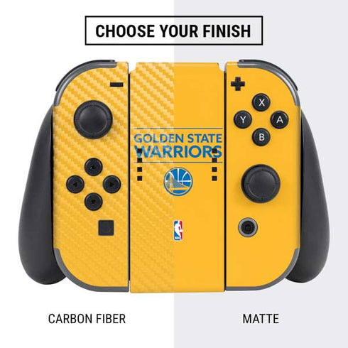 NBA Golden State Warriors Standard - Yellow Nintendo Switch Bundle Skin