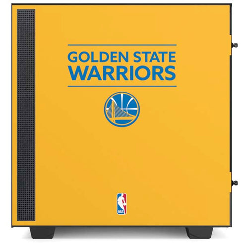 NBA Golden State Warriors Standard - Yellow NZXT H510 Compact ATX Mid-Tower Case Skin