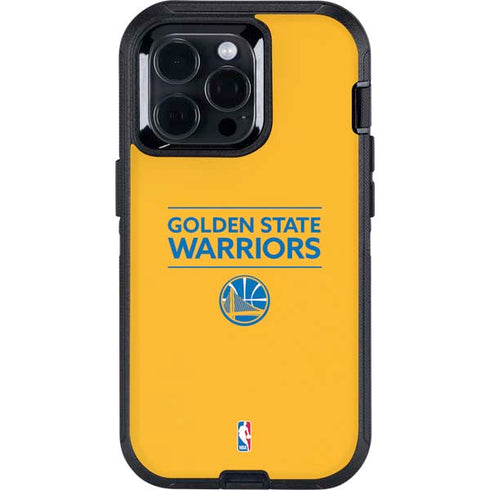 NBA Golden State Warriors Standard - Yellow Otterbox Defender iPhone Skin