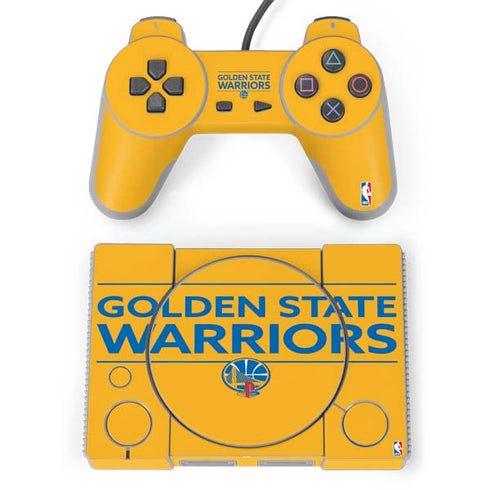 NBA Golden State Warriors Standard - Yellow PlayStation Classic Bundle Skin