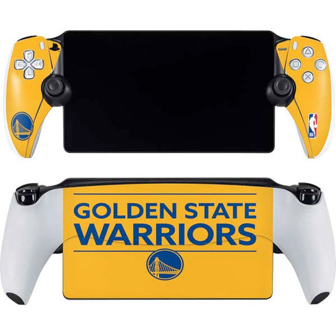 NBA Golden State Warriors Standard - Yellow PlayStation Portal Remote Player Skin