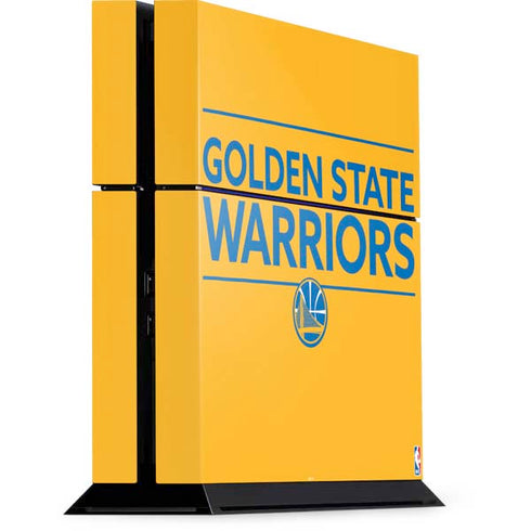 NBA Golden State Warriors Standard - Yellow PS4 Console Skin