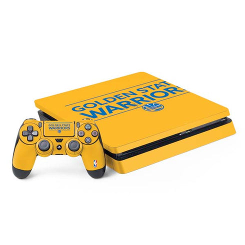 NBA Golden State Warriors Standard - Yellow PS4 Slim Bundle Skin