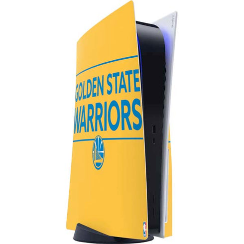 NBA Golden State Warriors Standard - Yellow PS5 Console Skin