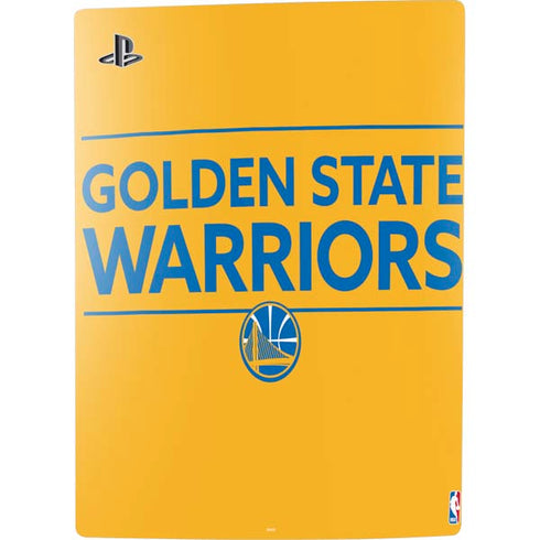 NBA Golden State Warriors Standard - Yellow PS5 Console Skin