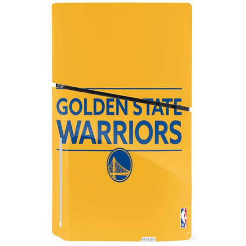NBA Golden State Warriors Standard - Yellow PS5 Slim Disk Bundle Skin