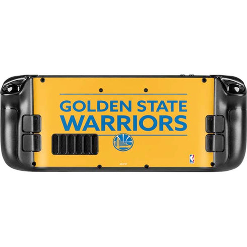 NBA Golden State Warriors Standard - Yellow Steam Deck Handheld Gaming Computer Skin