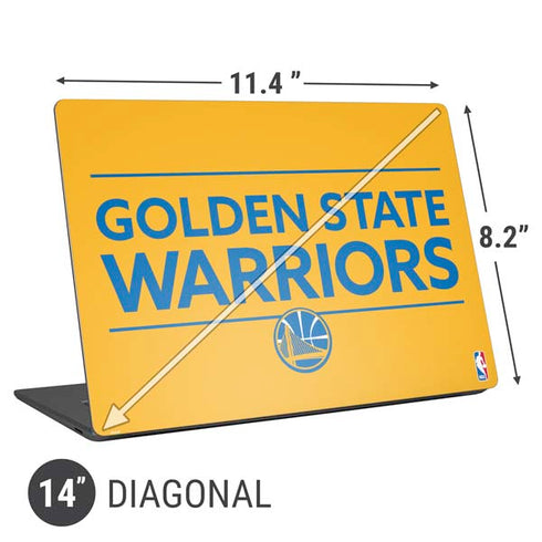 NBA Golden State Warriors Standard - Yellow Universal Laptop 14in (11.4 x 8.2in) Skin