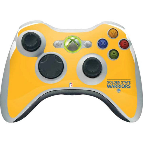 NBA Golden State Warriors Standard - Yellow Xbox 360 Wireless Controller Skin