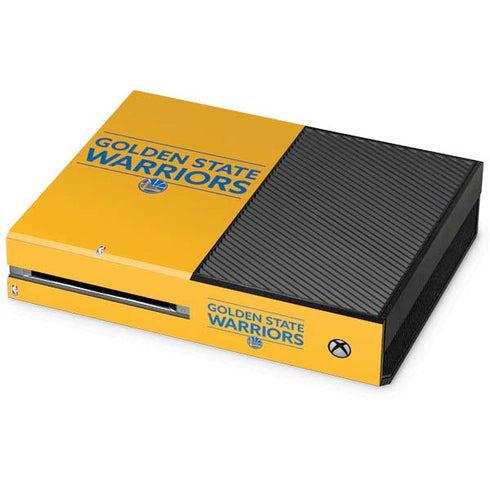 NBA Golden State Warriors Standard - Yellow Xbox One Console Skin