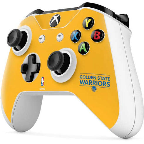 NBA Golden State Warriors Standard - Yellow Xbox One S Controller Skin
