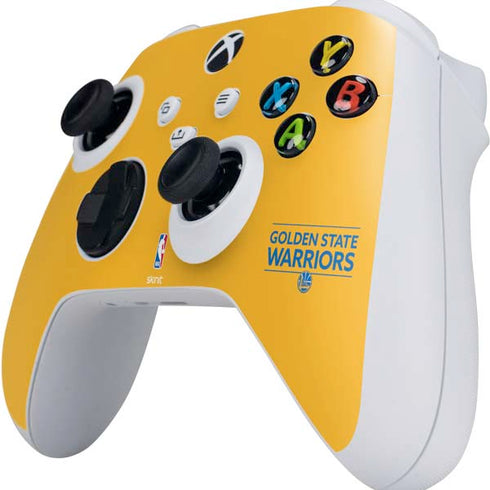 NBA Golden State Warriors Standard - Yellow Xbox Series S Controller Skin