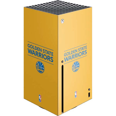 NBA Golden State Warriors Standard - Yellow Xbox Series X Console Skin