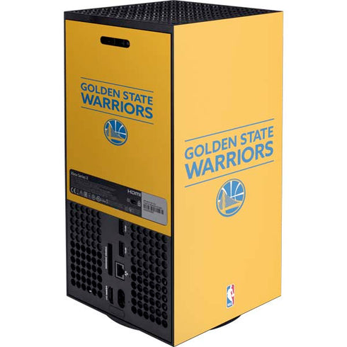 NBA Golden State Warriors Standard - Yellow Xbox Series X Console Skin