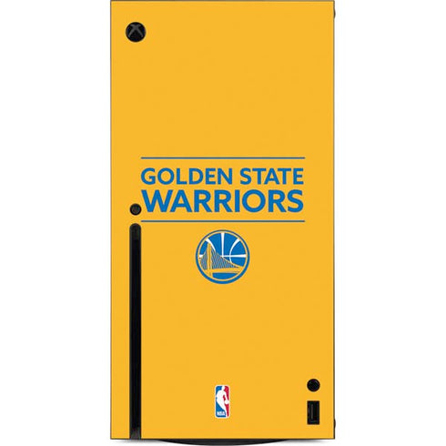 NBA Golden State Warriors Standard - Yellow Xbox Series X Console Skin