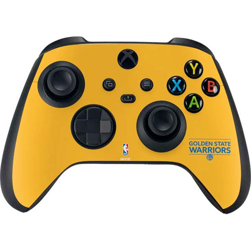 NBA Golden State Warriors Standard - Yellow Xbox Series X Controller Skin