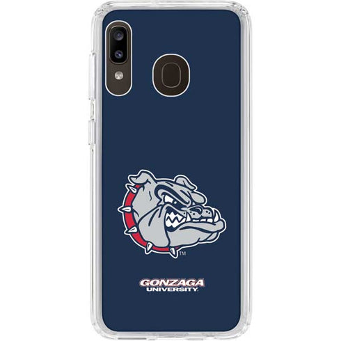 Gonzaga University Bulldog Logo Galaxy A20 Clear Case