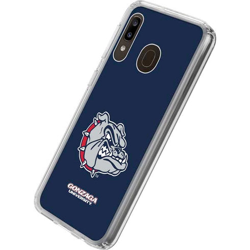 Gonzaga University Bulldog Logo Galaxy A20 Clear Case