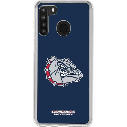 Gonzaga University Bulldog Logo Galaxy A21 Clear Case