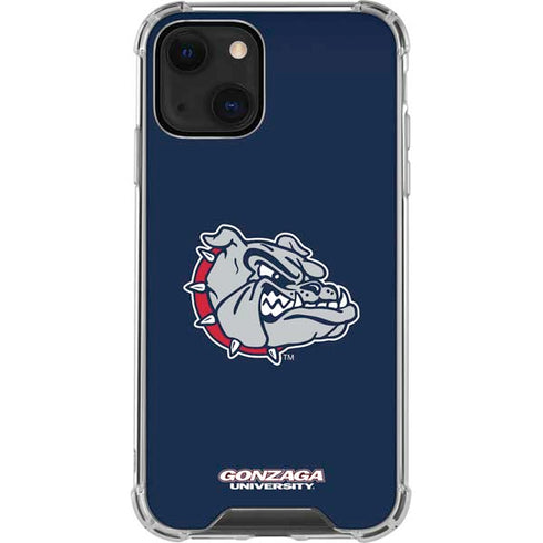 Gonzaga University Bulldog Logo iPhone 14 Clear Case