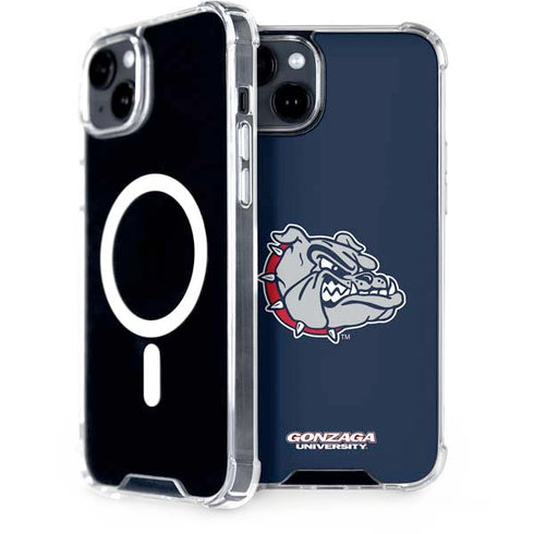 Gonzaga University Bulldog Logo iPhone 15 Plus MagSafe Case