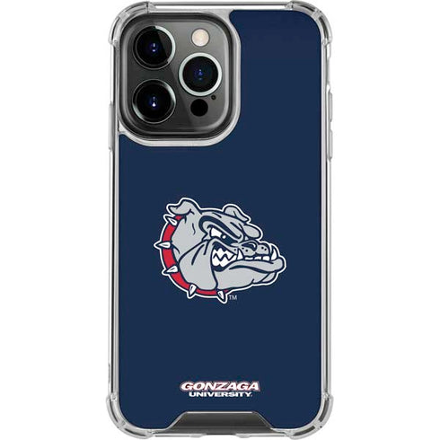 Gonzaga University Bulldog Logo iPhone 14 Pro Clear Case