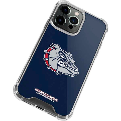 Gonzaga University Bulldog Logo iPhone 14 Pro Clear Case