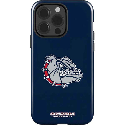 Gonzaga University Bulldog Logo iPhone 14 Pro Impact Case
