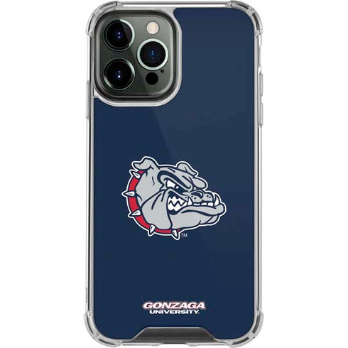 Gonzaga University Bulldog Logo iPhone 14 Pro Max Clear Case