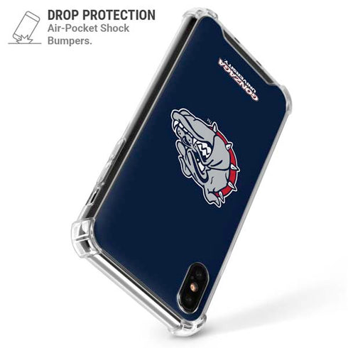 Gonzaga University Bulldog Logo iPhone XS Max Clear Case