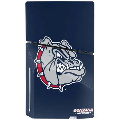 Gonzaga University Bulldog Logo PS5 Slim Disk Console Skin