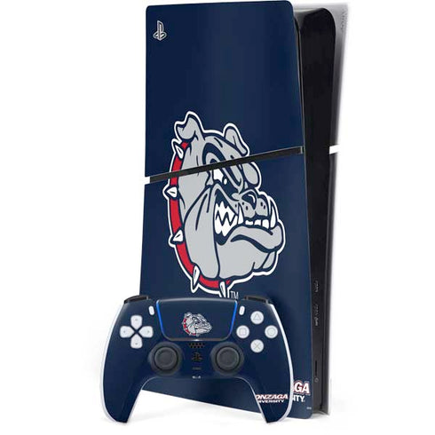 Gonzaga University Bulldog Logo PS5 Slim Digital Edition Console Skin